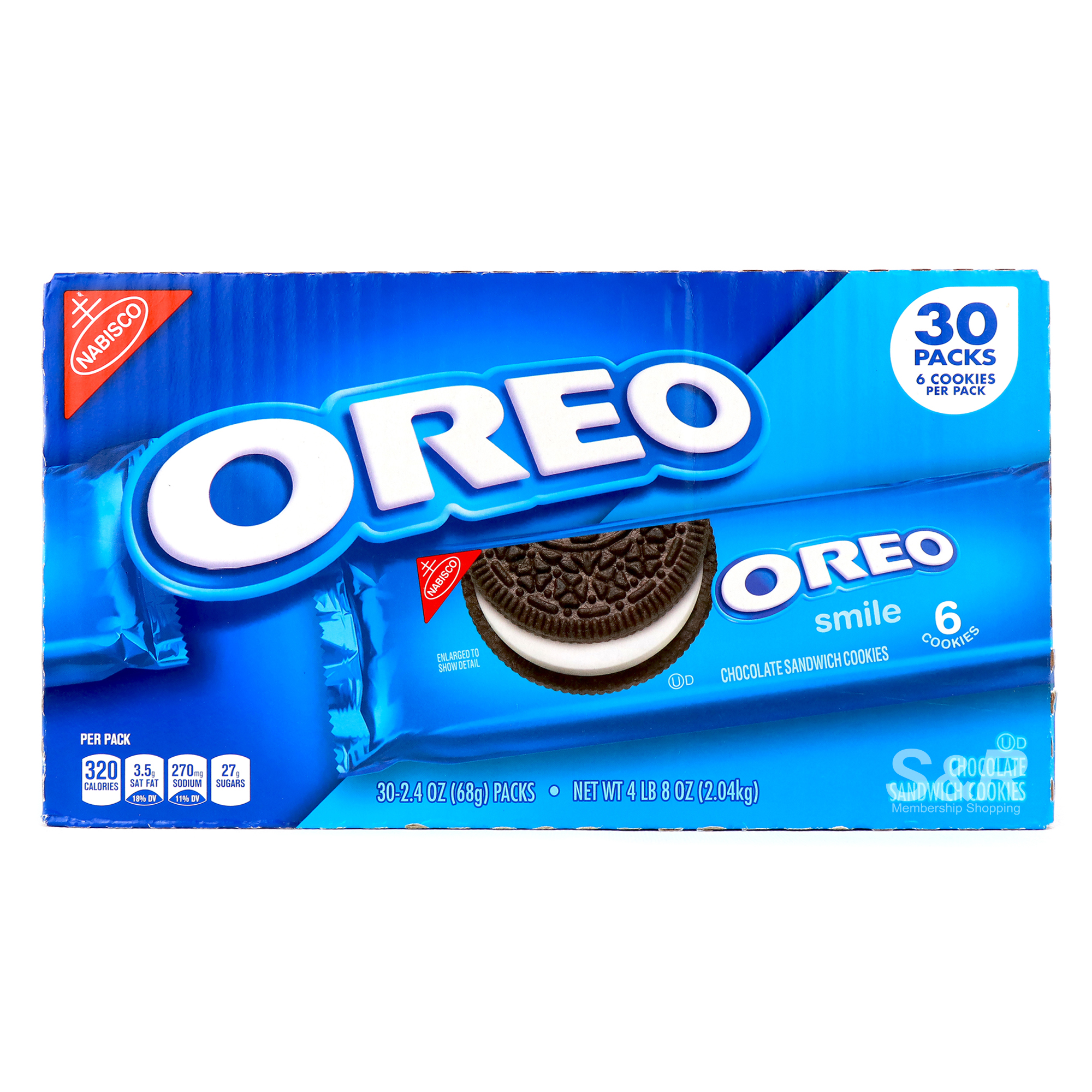 Oreo Smiles Chocolate Sandwich Cookies 30 packs